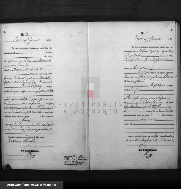 Obraz 17 z jednostki "Księga urodzeń t. I"