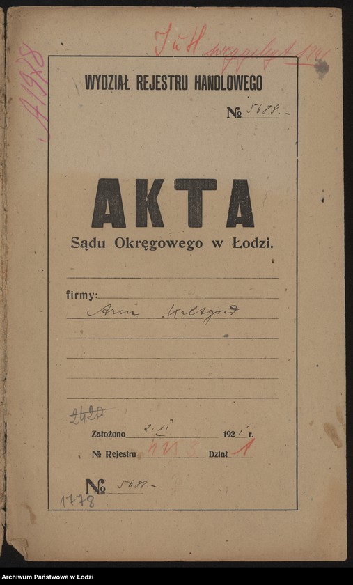 Obraz 2 z jednostki "Aron Kaltgrad – tkalnia mechaniczna"