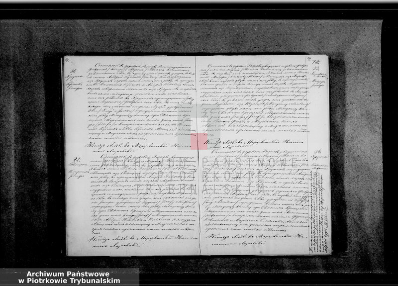 Obraz 13 z jednostki "[Księga duplikat aktów urodzonych, zaślubionych i zmarłych]"