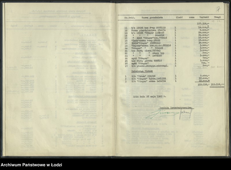 Obraz 9 z jednostki "Bilans Komitetu Miejskiego PPR w Łodzi sporządzony na dzień 31grudnia 1948 r."