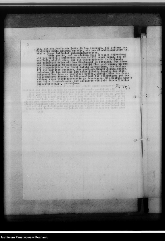 Obraz 13 z jednostki "[Korespondencja w sprawach organizacyjnych, sprawozdanie z działalności], Sippenamt für die Stadt und den Landkreis Kalisch [Kalisz]"