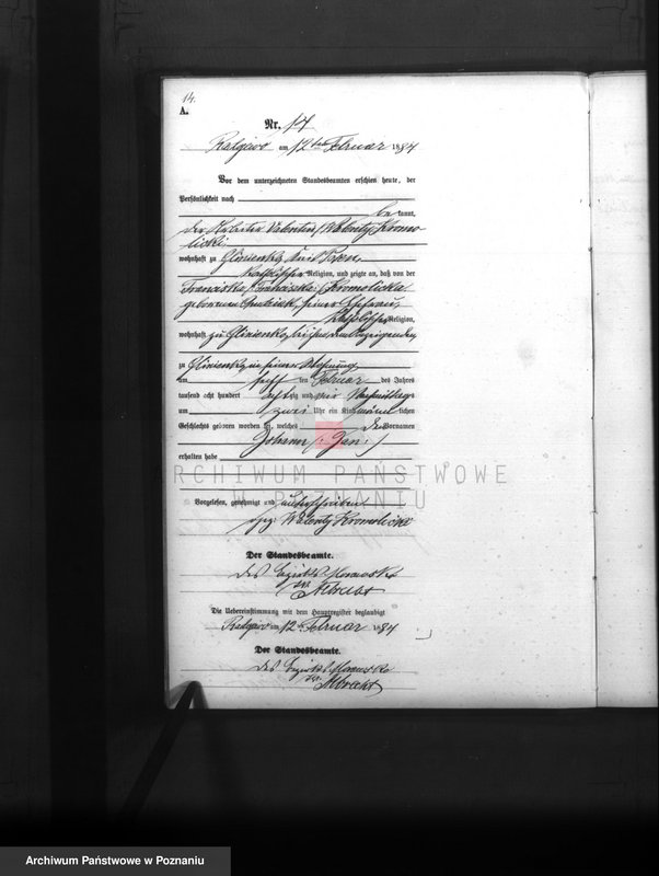 Obraz 16 z jednostki "Księga urodzeń"