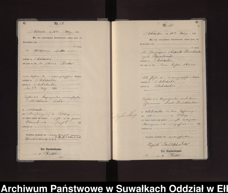 image.from.unit.number "Sterbe-Haupt-Register des Königlich Preussischen Standes-Amtes Stadt Nicolaiken Kreis Sensburg"