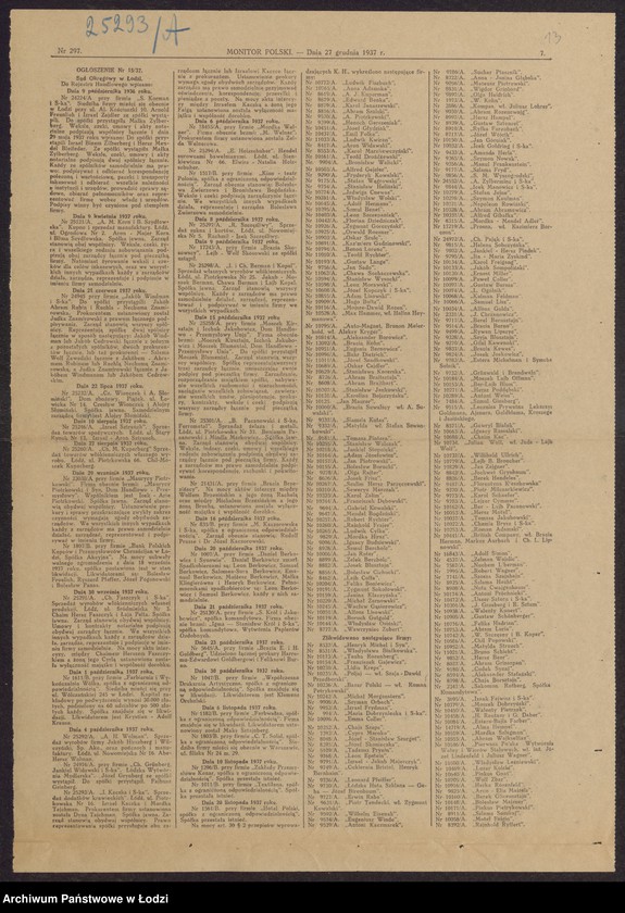 Obraz 15 z jednostki "Izrael Kaczka, Mordka Tajchman- sprzedaż dodatków krawieckich"