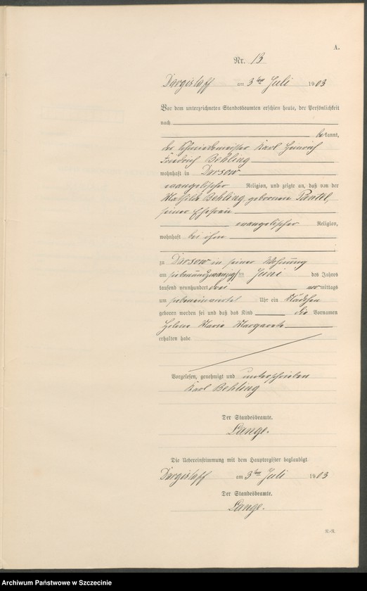 Obraz 16 z jednostki "Geburts-Register (Neben-Register)"