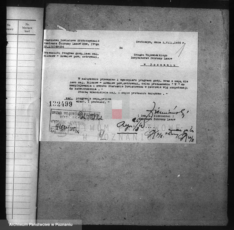 Obraz 5 z jednostki "Nadzór nad gospodarką w lasach majątku Billczew-Kowalew powiat obornicki"