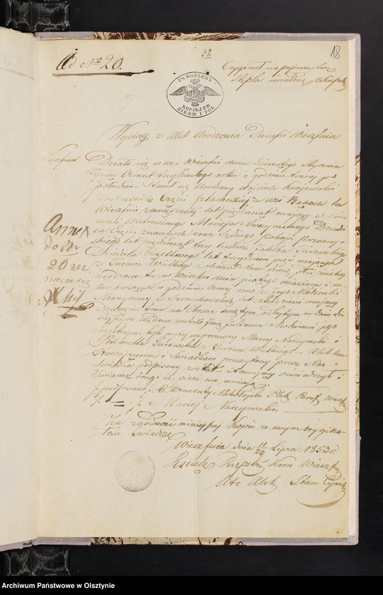 image.from.unit.number "Annexa z Parafij Janowiec w roku 1853"