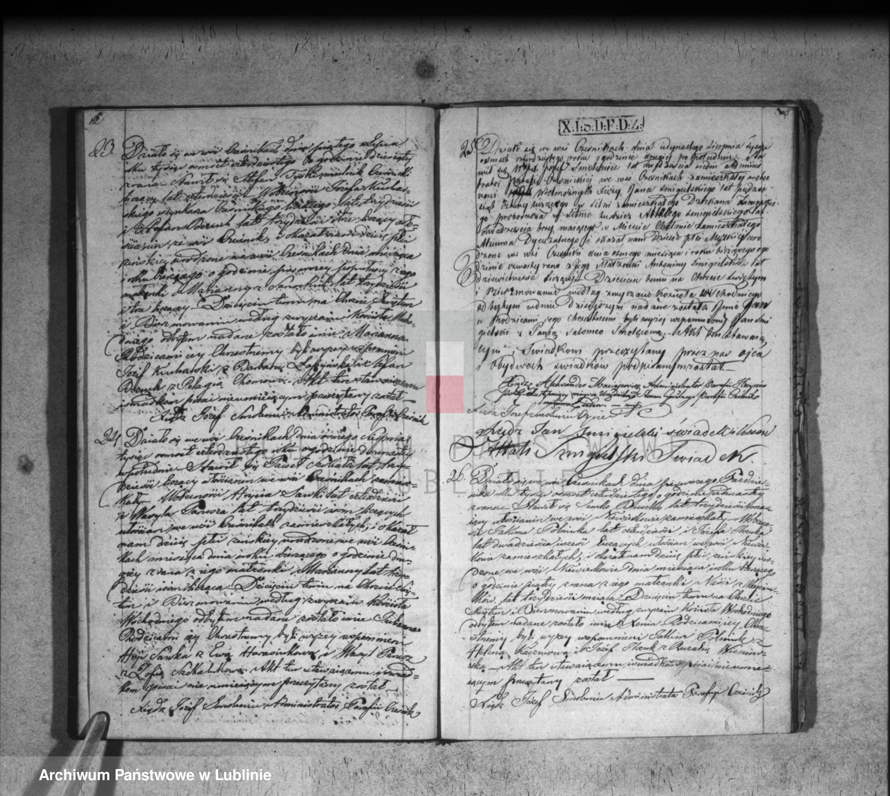 Skan z jednostki: Księga urodzeń, małżeństw i zgonów