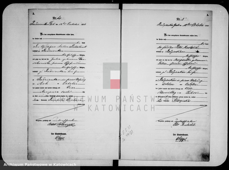 image.from.unit.number "Księga urodzeń za rok 1874 [nr 1-45]"