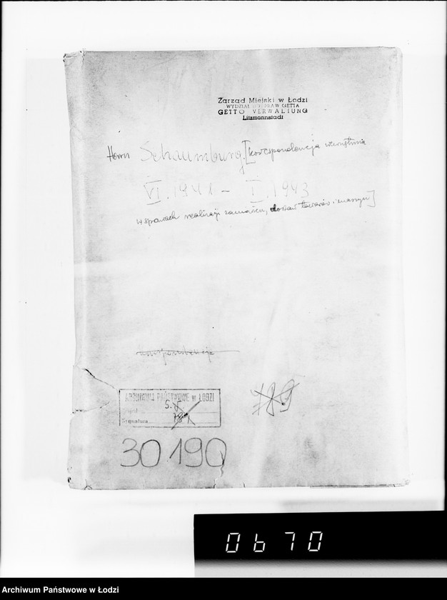 Obraz 4 z jednostki "Herrn Schaumberg.[Korespondencja wewnętrzna w sprawach realizacji zamówień, dostaw towarów i maszyn]"