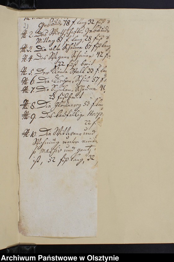 image.from.unit.number "Kataster der Gebäuder 1784-1875. Streitsache 1846 J. Beschreibung der Dörfer zuständige in Kirchspiel Bruchstück. 1850"