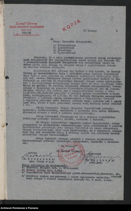 image.from.unit.number "Akta Komendanta Głównego Związku Powstańców Wielkopolskich."