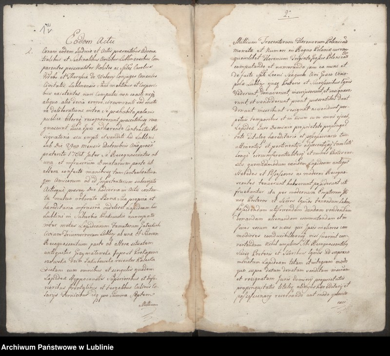 image.from.unit.number "Prothocollon inscriptionum iudicii advocatialis et scabinalis civitatis SRM Lublinensis"