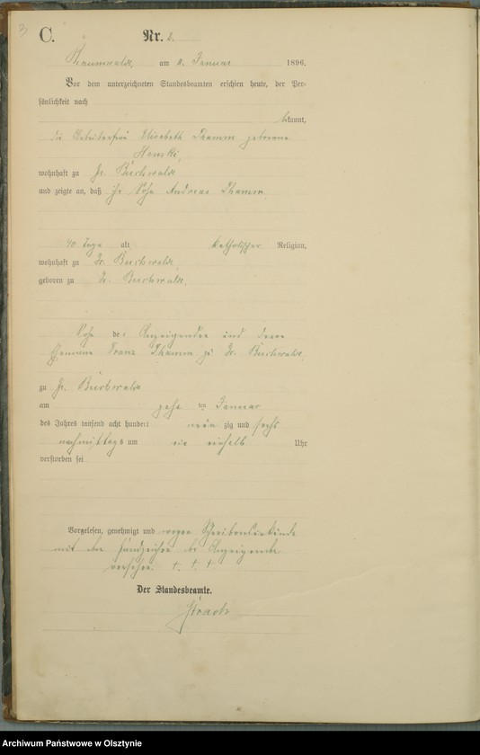 image.from.unit.number "Sterbe-Haupt-Register Nr 1 - 49"