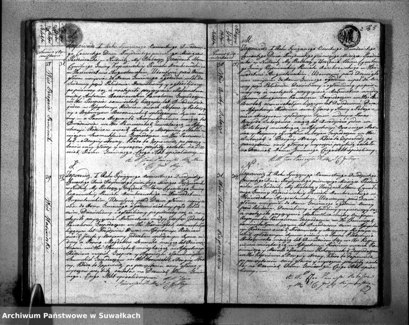 image.from.unit.number "Akta Zaślubionych Stanu Cywilnego Gminy Kopciowskiey na Rok 1824."