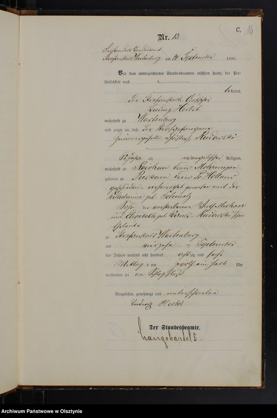 image.from.unit.number "Sterbe-Haupt-Register Nr 1 - 16"