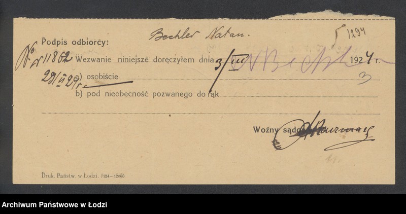 Obraz 5 z jednostki "Natan Bechler- sprzedaż materiałów piśmiennych i muzycznych"