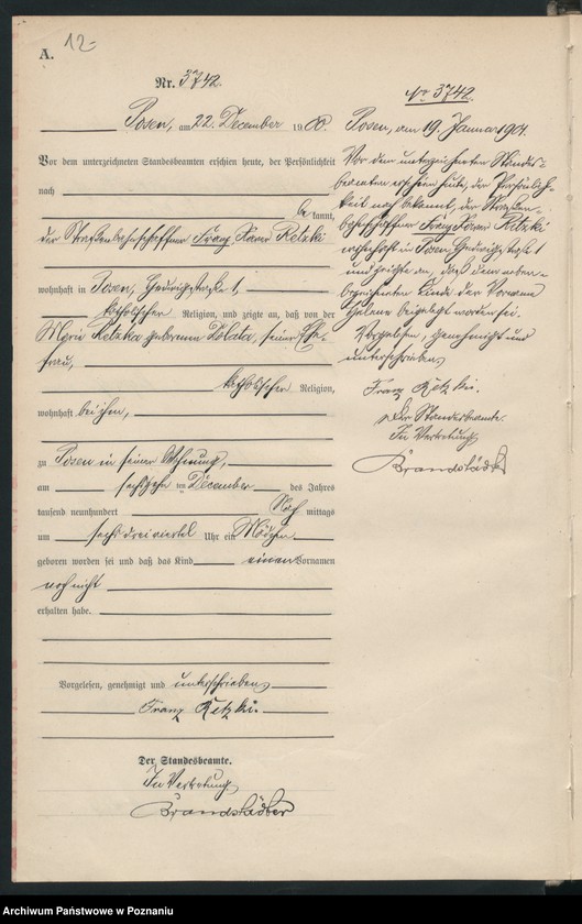 Obraz 15 z jednostki "Księga miejscowa urodzeń"