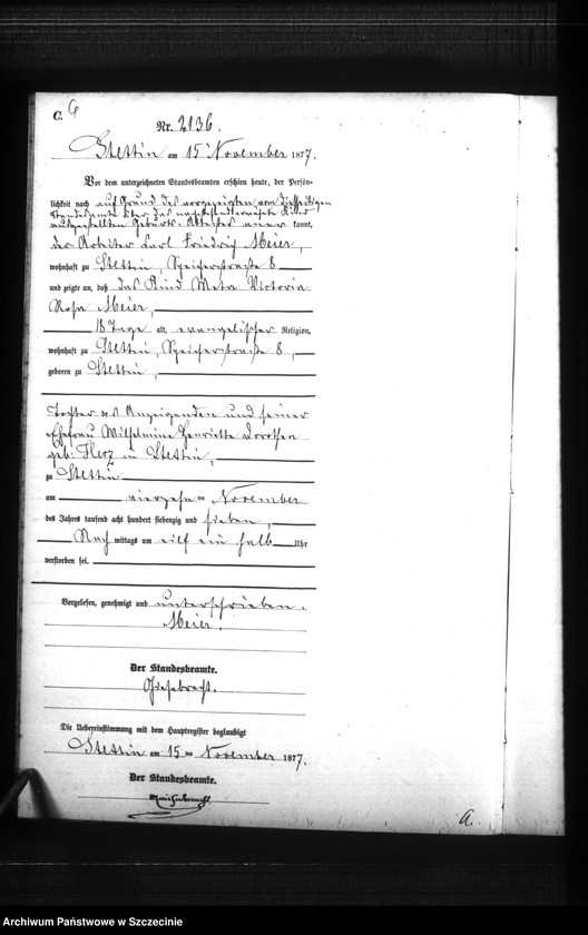 Obraz 9 z jednostki "Sterbe-Register (Neben-Register) Band VI"