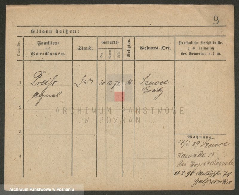 Obraz 11 z jednostki "Preidl (Prei..) - Prątkowski"