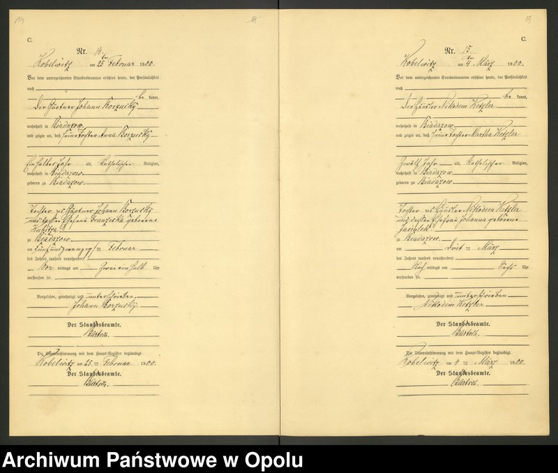 image.from.unit.number "Urząd Stanu Cywilnego Kobylice Księga zgonów rok 1900-03"