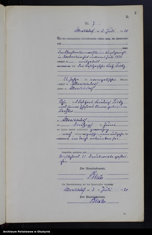 image.from.unit.number "Sterbe-Neben-Register Nr 1 - 20 [ Księga zgonów - wtóropis ]"