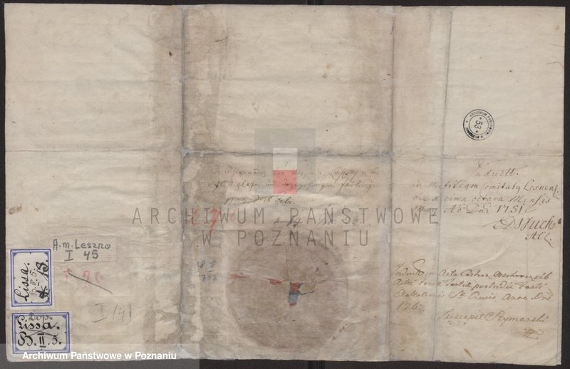 image.from.unit.number "Stanisław I /Leszczyński/, król polski ... oznajmia, że oddaje pod jurysdykcję miejską plac zamkowy z ogrodami, domostwami i Folbiernią Garnowską"