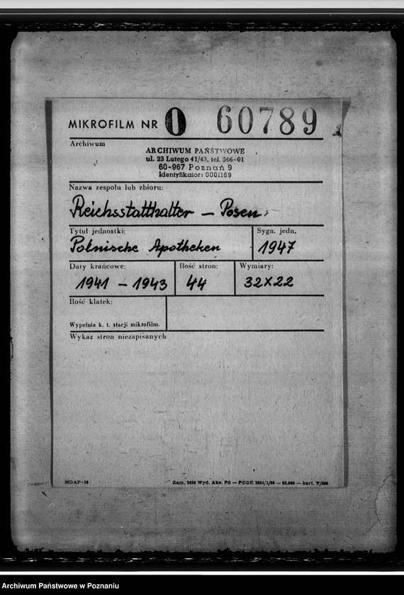 Obraz 2 z jednostki "Polnische Apotheken"