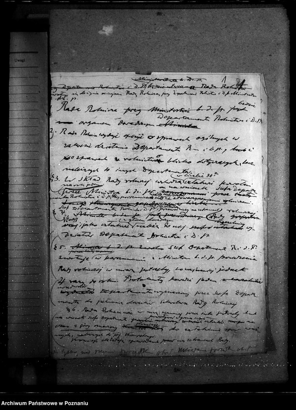 Obraz 5 z jednostki "Sprawy Personalne - likwidacje Rada Rolnicza [podróży i diet] [protokoły posiedzeń]"