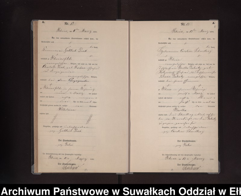 image.from.unit.number "Geburts-Neben-Register des Preussischen Standes-Amtes Rhein Kreis Loetzen"