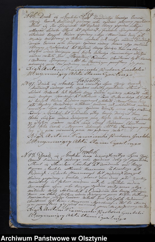 image.from.unit.number "Duplikat Aktów Urodzenia, Zaślubień, Zejścia z Parafii Grzebskiej z Roku 1867"