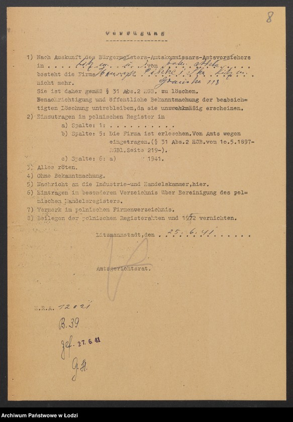 Obraz 10 z jednostki "Henryk Piszke i s-ka – sprzedaż towarów odzianych i pończoch"