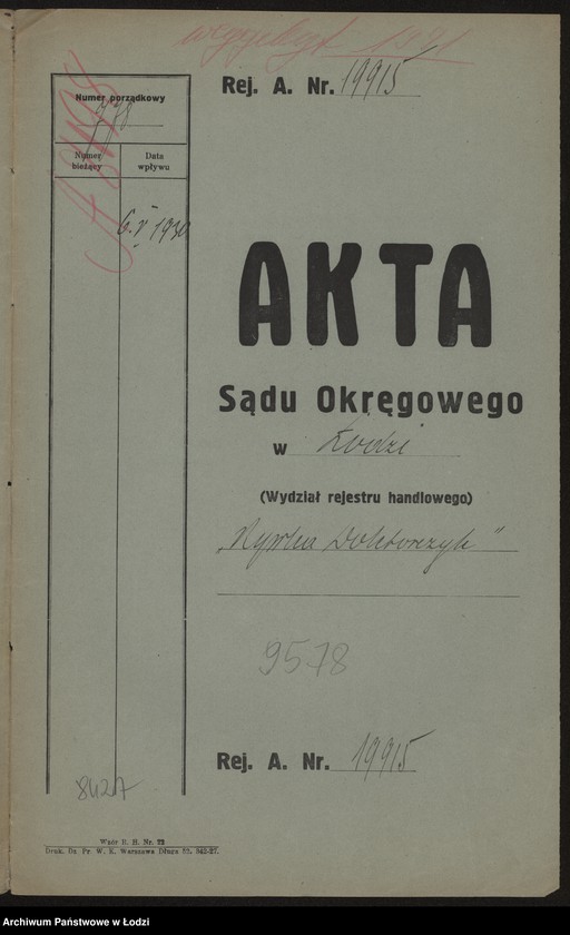 Obraz 2 z jednostki "Rywka Doktorczyk- drobna sprzedaż galanterii"