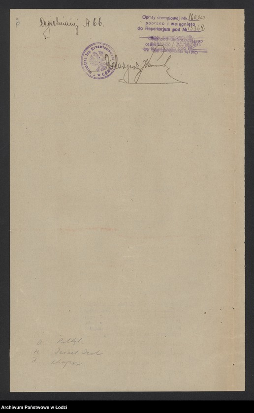 Obraz 8 z jednostki "Chaim Izaak Unger i S-ka- handel towarami manufakturowymi"