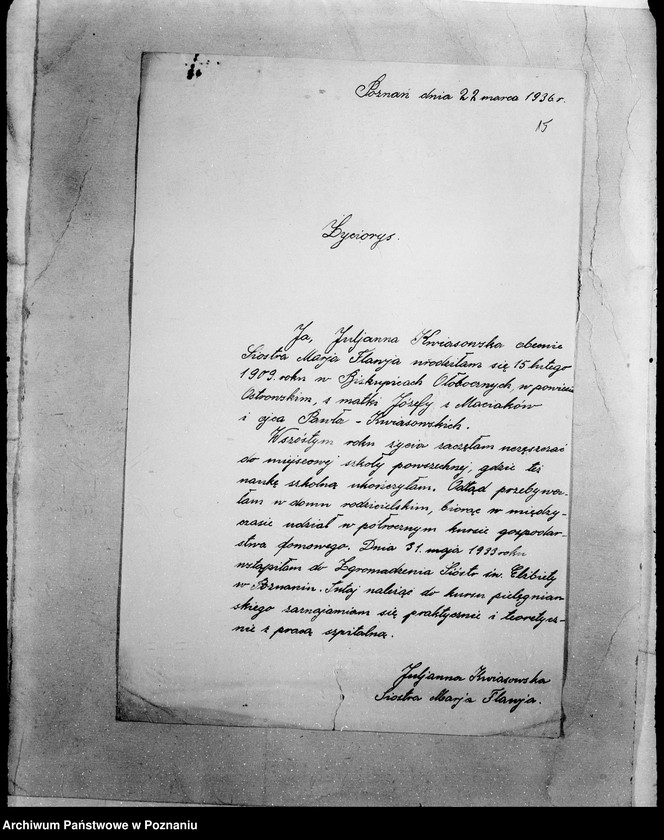 Obraz 19 z jednostki "/Podanie o dopuszczenie do egzaminu pielęgniarskiego/"