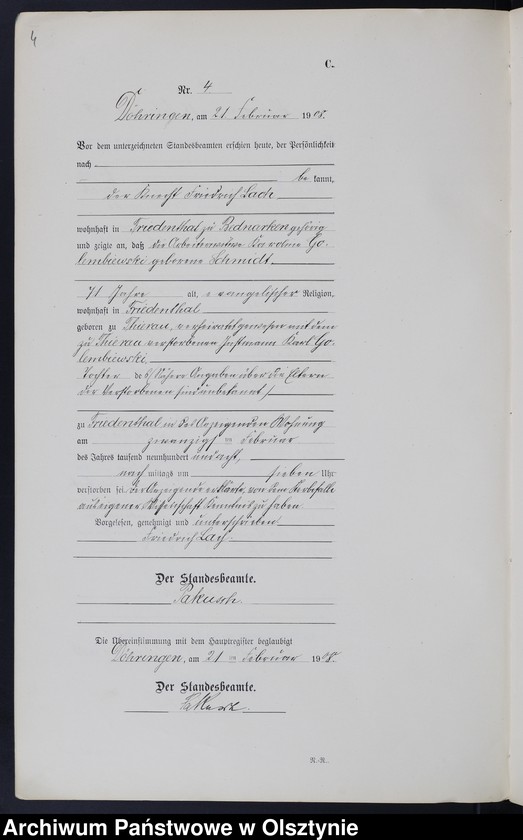 image.from.unit.number "Sterbe-Neben-Register Nr 1-26"