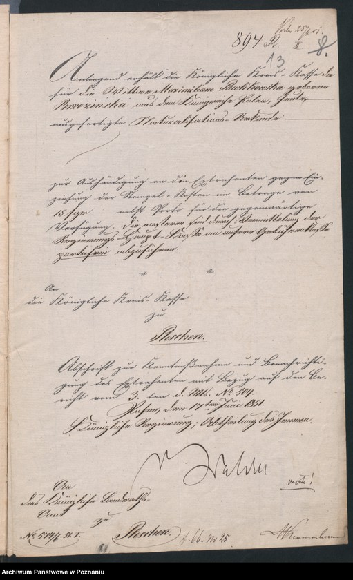 Obraz 17 z jednostki "A. betr. Gregor Brzezinski, Gutspächter Hippolyt von Brzeziński"