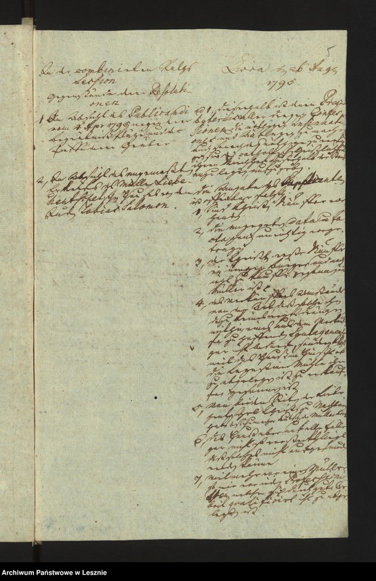 Obraz 8 z jednostki "[Akta in Sachen des Müllers Johann Samuel Liebeheutschel gegen den Schutzjuden Tobias Salomon]"