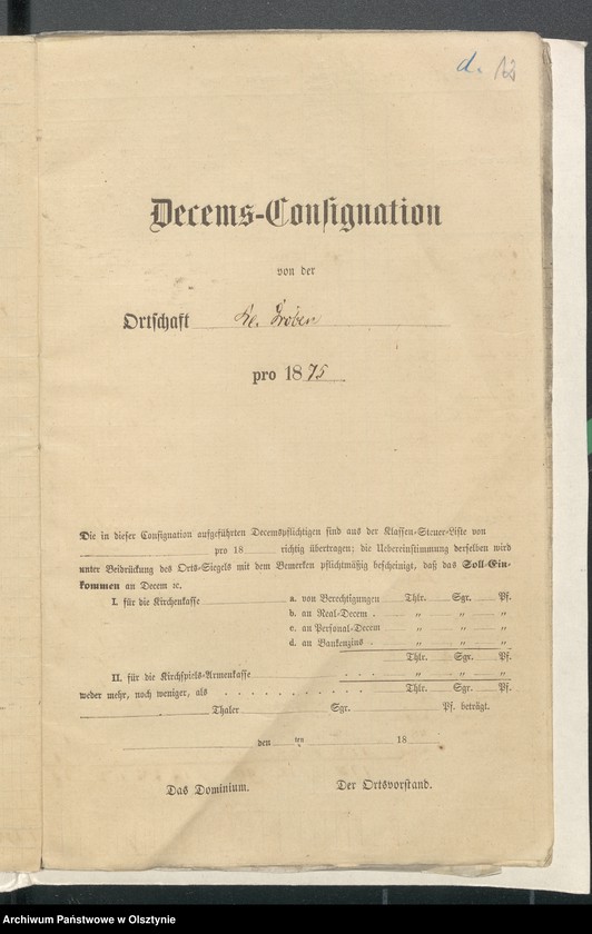 image.from.unit.number "Beläage zur Jahres-Rechnung der Kirchen-Kasse Kraplau"