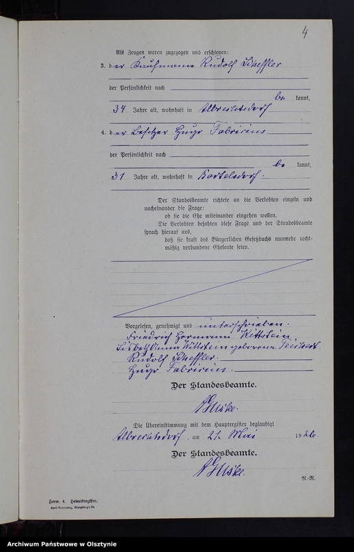 image.from.unit.number "Heiraths-Neben-Register Nr 1 - 6 [ Księga małżeństw - wtóropis ]"