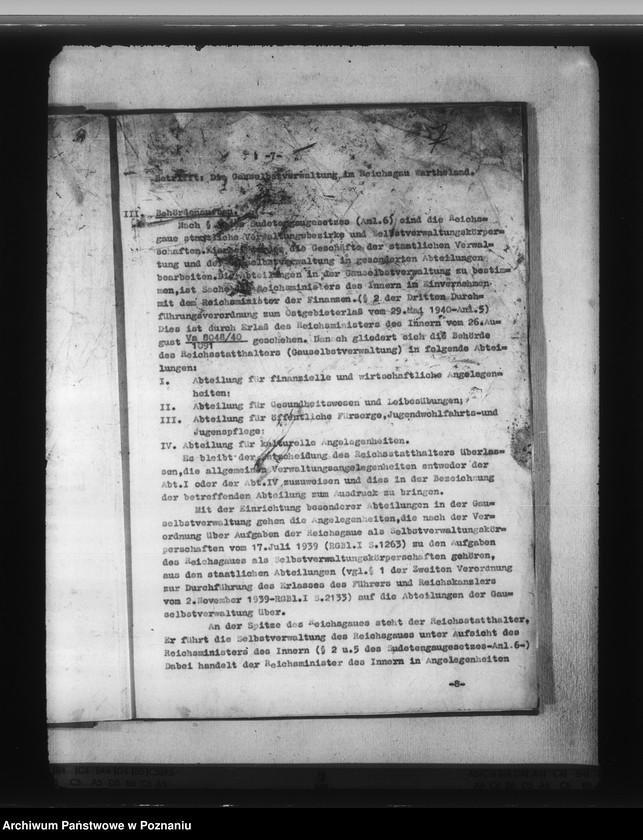 Obraz 11 z jednostki "Die Gauselbstverwaltung im Reichsgau Wartheland"