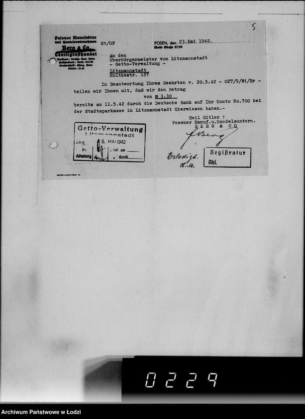 Obraz 9 z jednostki "[Korespondencja z urzędami, instytucjami i firmami] Lit.Ber-Ble"