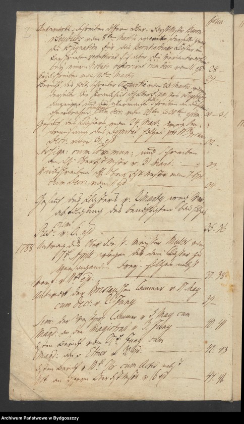 image.from.unit.number "Acta wegen des dem Bernardiner Closter zu Bromberg zu verabfolgenden freien Brennholzes"