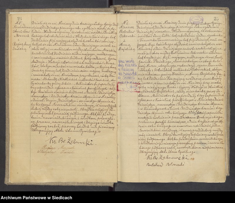 image.from.unit.number "Unikat aktów małżeństw Parafii Nieciecz od 1919 roku do 1937 roku do nr 29"