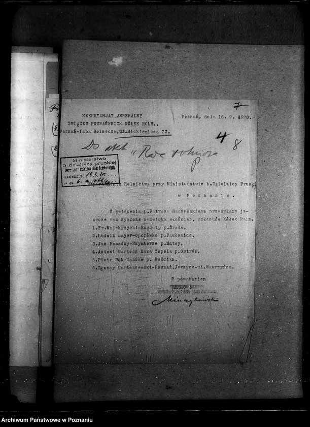 Obraz 12 z jednostki "Sprawy Personalne - likwidacje Rada Rolnicza [podróży i diet] [protokoły posiedzeń]"