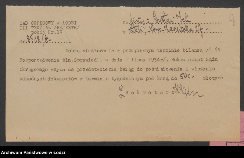 Obraz 10 z jednostki "Gustaw Jek – sklep rzeźniczy"