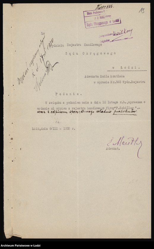 Obraz 15 z jednostki "Franc Schiller- magazyn bielizny i fartuchów"