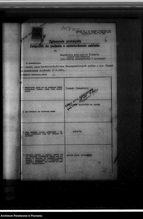 Obraz 10 z jednostki "Zatwierdzenie projektu urządzenia zakładu przemysłowego młyna śrutowego do maków nr 521 dla Firmy Landwirtschaftliche Hauptgesellschaft spółka z o. o. w Poznaniu"