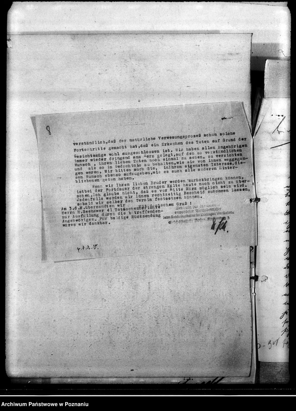 Obraz 12 z jednostki "Korespondencja w sprawie miejscowych Niemców, którzy zginęli w 1939 roku S - Z"