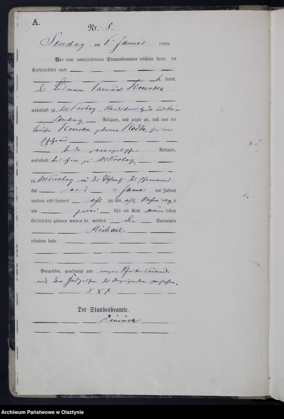 image.from.unit.number "Geburts-Haupt-Register,Tom I,Nr 1 - 158"